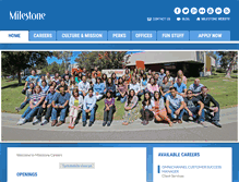 Tablet Screenshot of jobs.milestoneinternet.com